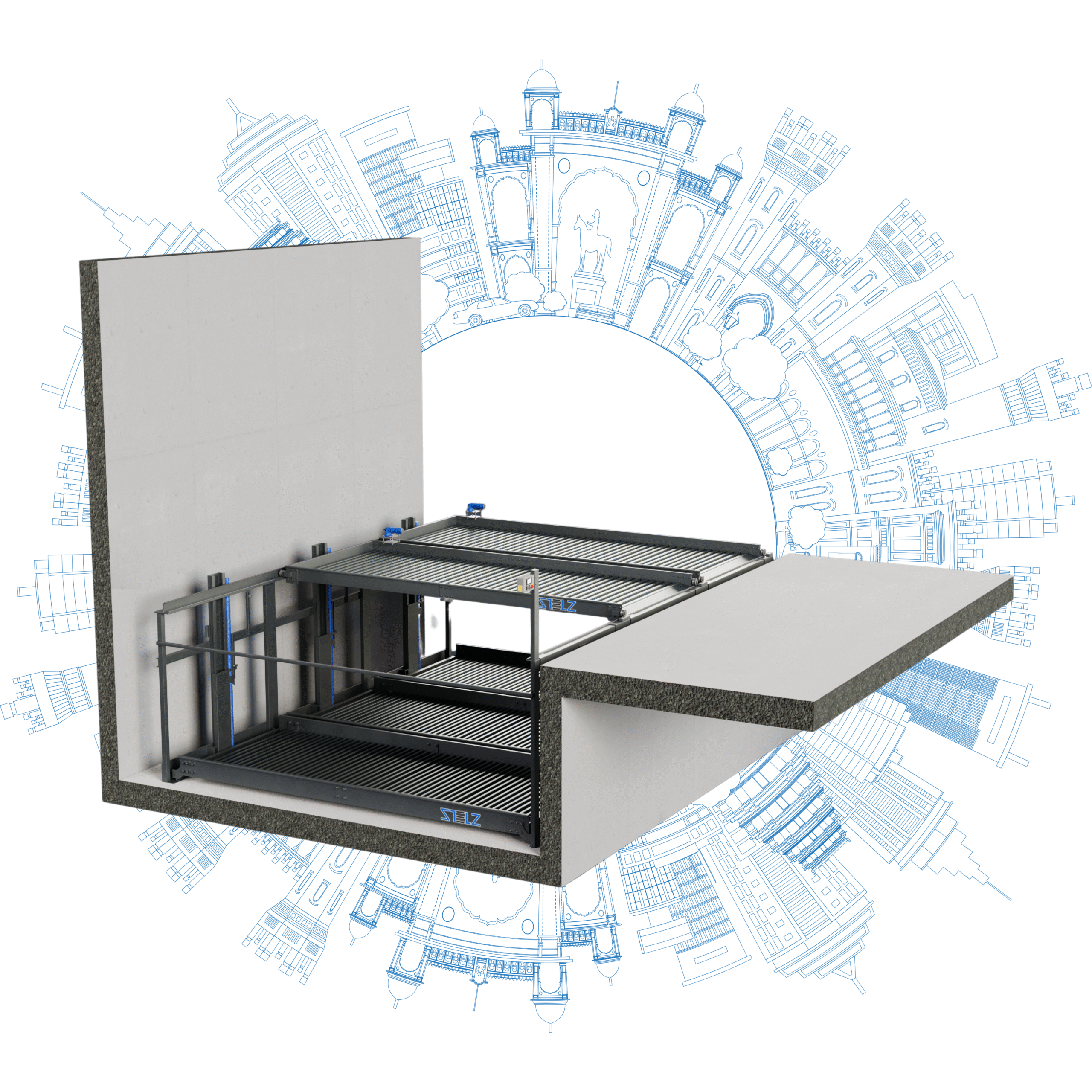 2 Pit Puzzle Parking System